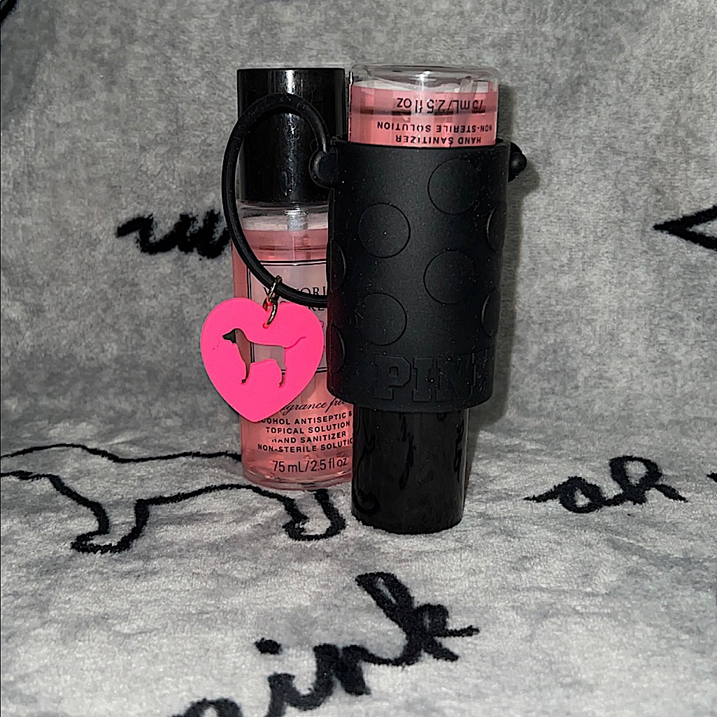 Pink Hand Sanitizer Holder